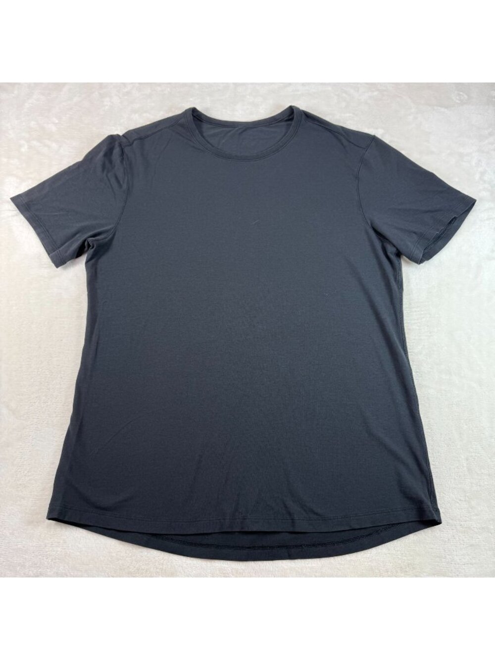 Lululemon Mens L Athletic Black Performance T Shirt Gym Outdoor Soft Stretch